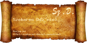 Szekeres Dániel névjegykártya